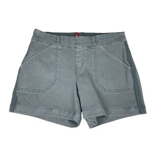 SPANX 4” Stretch Twill Shorts Size S Small Hazy Blue Grey Women's Utility Shorts